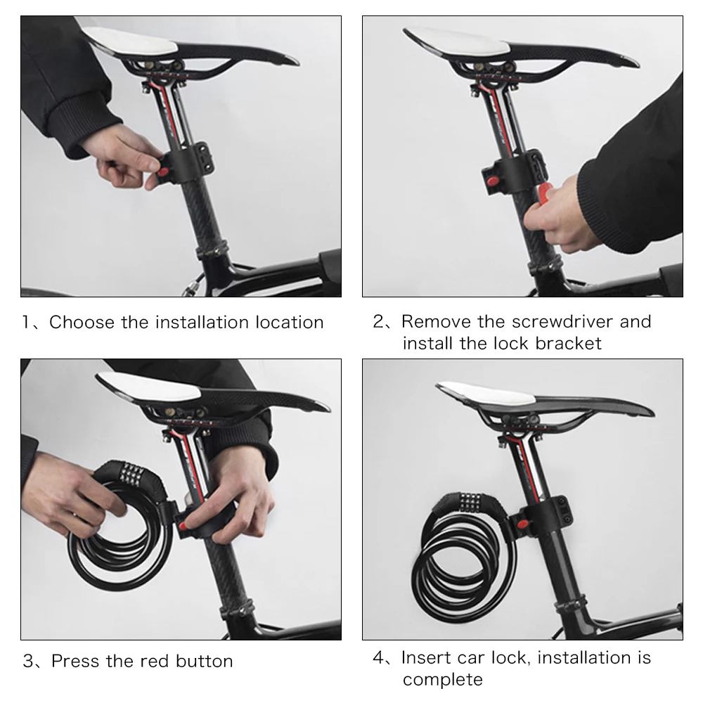 Универсальный Противоугонный замок для велосипеда мотоцикла горного