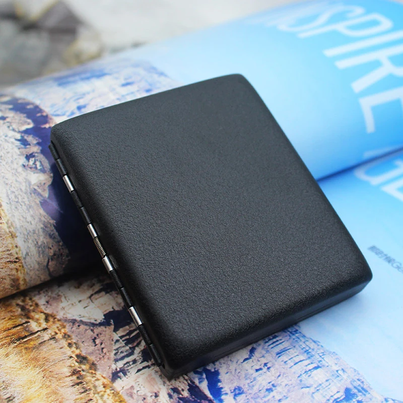 Классический матовый металлический табачный ящик для сигарет держатель