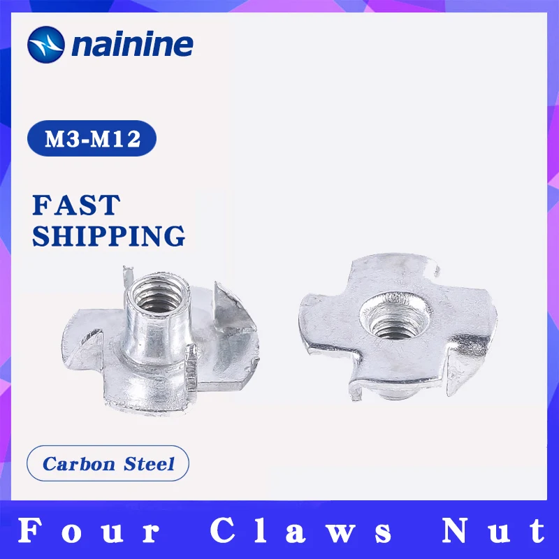 Оцинкованные гайки с четырьмя когтями для колонок Т образные слепых тройников