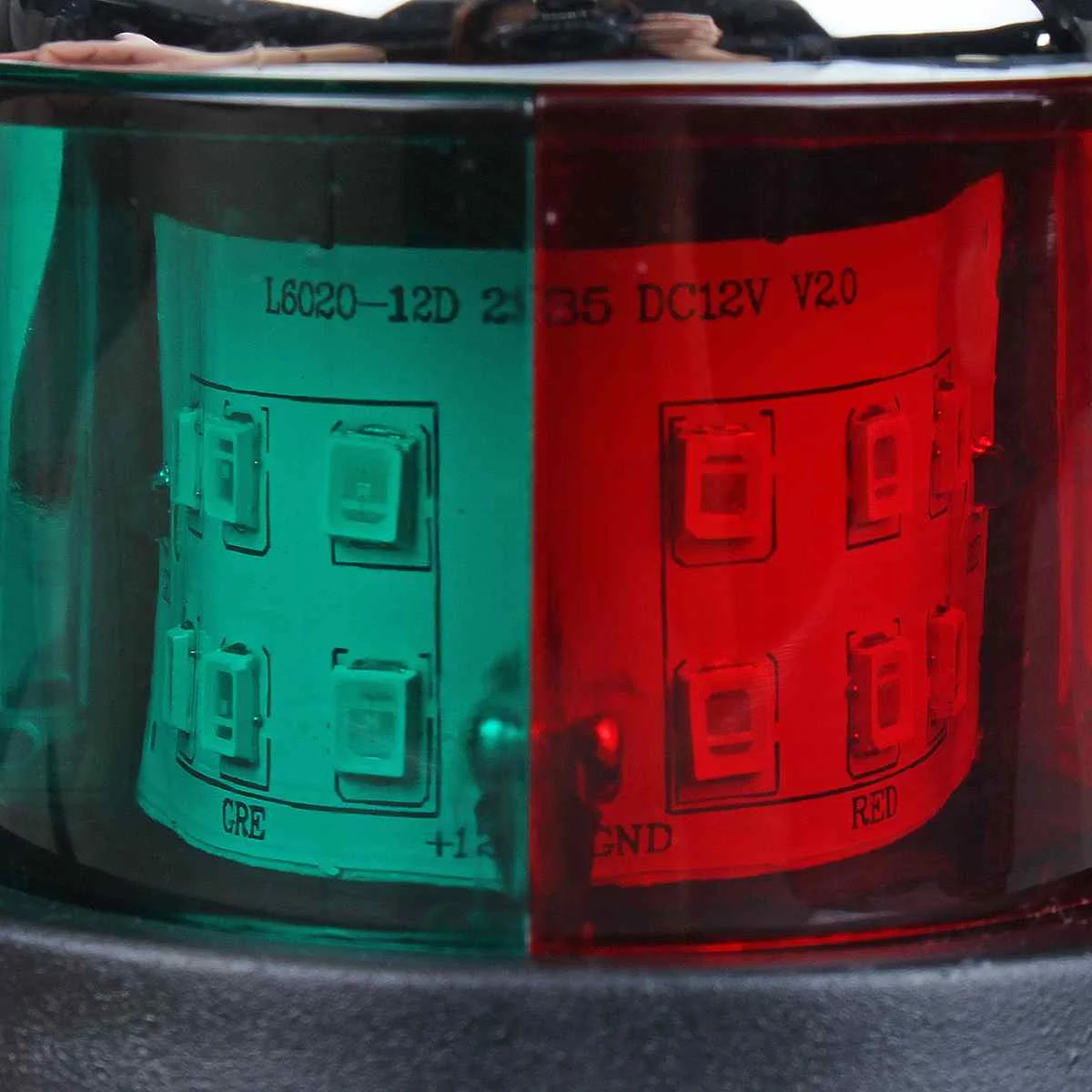 

1/2PCS Stainless Steel+ABS Red Green Navigation Light Boat Marine Indicator Spot Light Marine Boat Accessory Boat Yacht Sailing