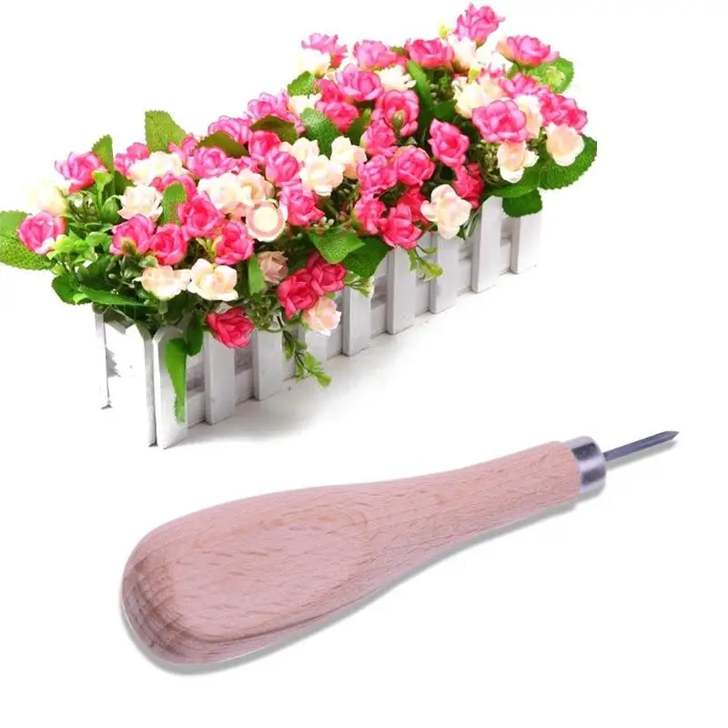 Профессиональный набор Шил Для шитья кожи 3 мм 4 5/6 деревянная ручка для пробивки