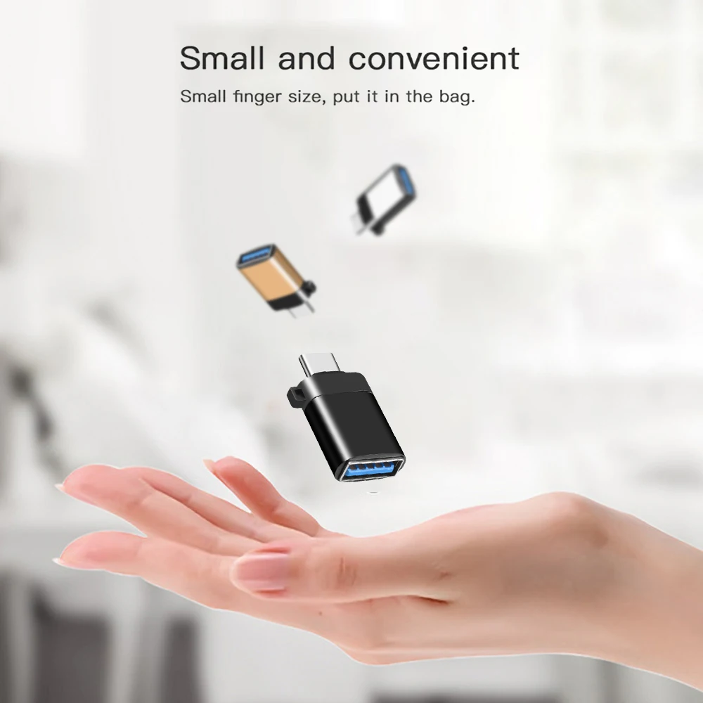 Адаптер USB Type-C OTG переходник для быстрой зарядки и синхронизации данных с 3 0 со