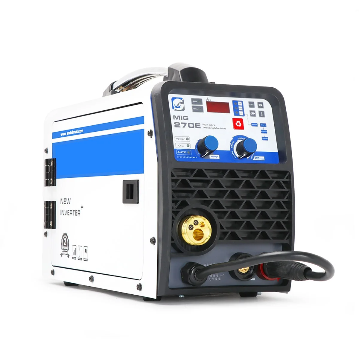 

MIG-270E MIG/LIFT TIG/MMA 3 IN 1 Multifunctional Portable Intelligent Welding Machine Support No Gas Welders IP21S 220V EU Plug