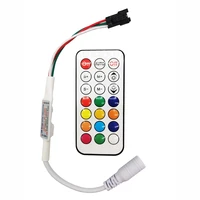 dc5 24v 21keys rf controller mini pixels dimmer wireless remote for 3pin rgb individually addressable led strip light panel ring