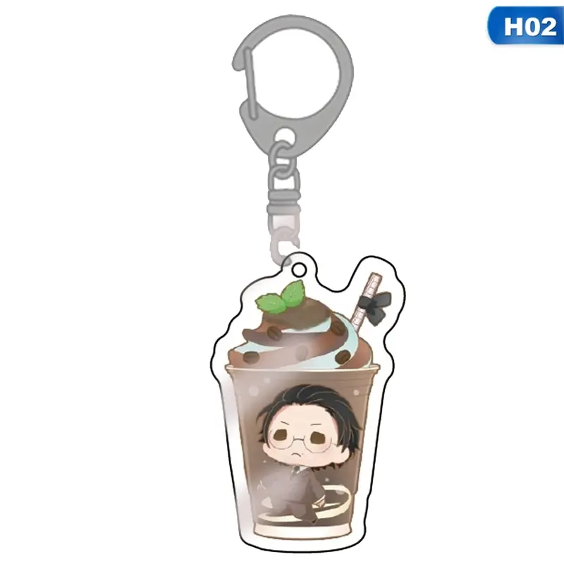 

Cartoon Acrylic Keychain Anime Stray Dogs Keychain Dazai Osamu Edogawa Akutagawa Ryunosuke Atsushi Nakahara Chuya