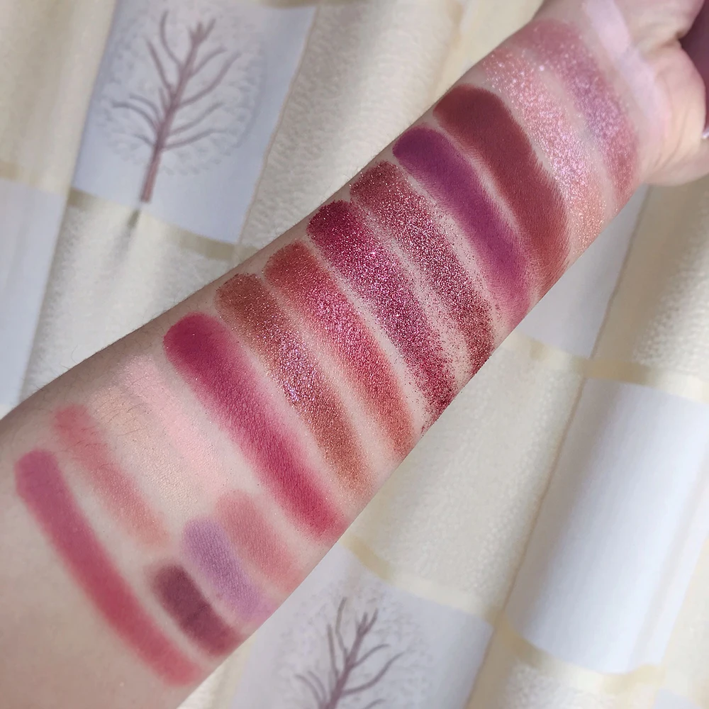 

Changeable Pink Violet Nude Eye Shadow Palette Makeup 18 Colors Matte Shimmer Glitter Eyeshadow Powder Waterproof Pigment