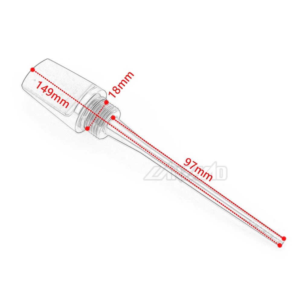 Мотоциклетная маслоотводящая щуп с винтовой вилкой тестер глубины топлива CNC