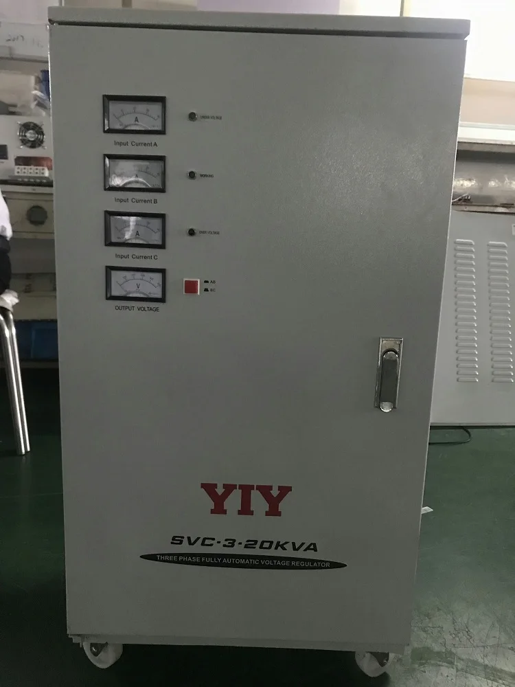 

TNS/SVC-3-20KVA servo type AC 380V triphasic voltage regulator stabilizer three phase AC220V factory appliance using motor