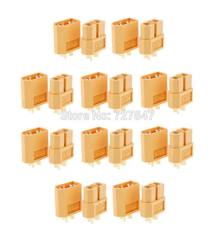 20 шт.(10 пар) Высокое качество XT30 XT30U XT60 XT60H XT60L XT60PW XT90 XT90S разъем для батареи мультикоптера