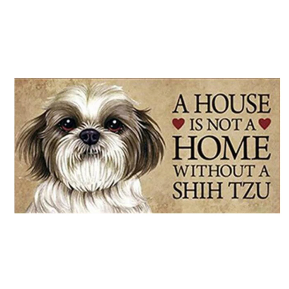 Картина с изображением животных shih tzu 5d алмазная живопись сделай сам милая