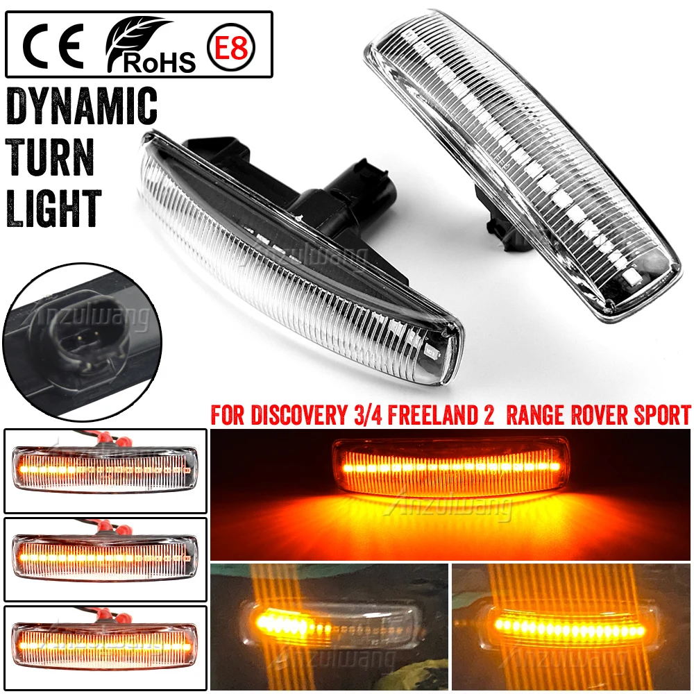 

For Land Rover Freelander 2 Discovery 3 4 Rover Sport L320 LED Dynamic Blinker Indicator Repeater Side Marker Turn Signal Light