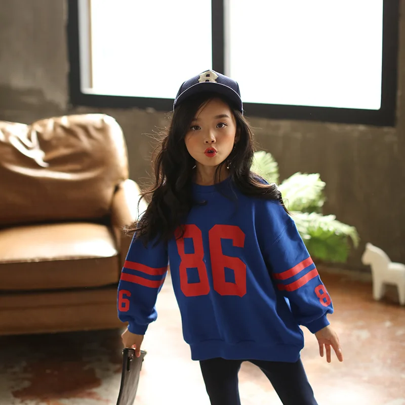 Новинка 2020 толстовки для девочек свитшоты с буквенным принтом повседневная