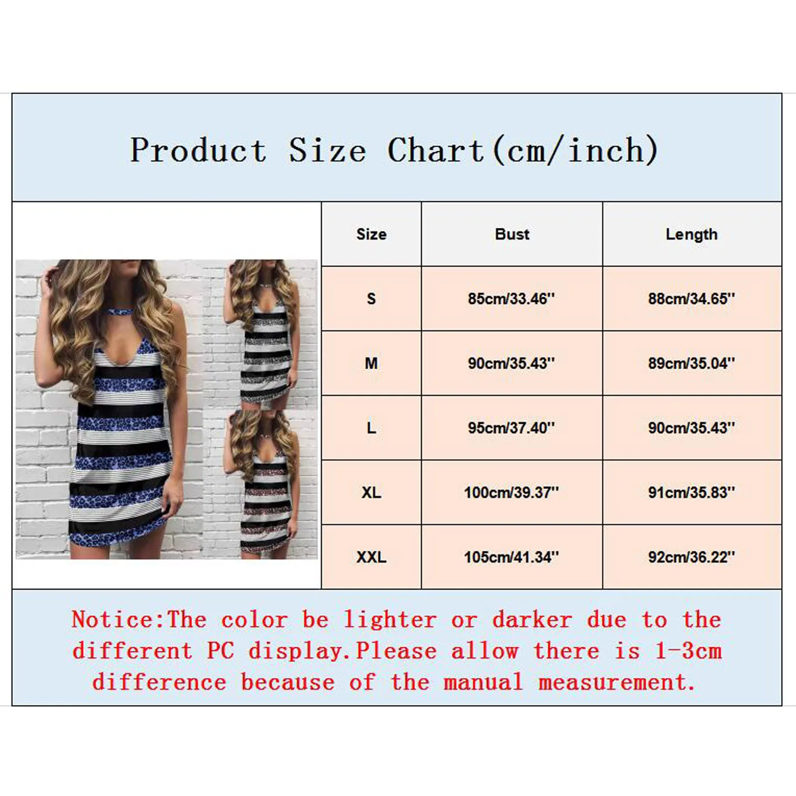 

Stripe Print Causal Summer Dress Women's Sleeveless V Neck A Line Fashion Beach Style Vintage Sexy Mini Dress 5