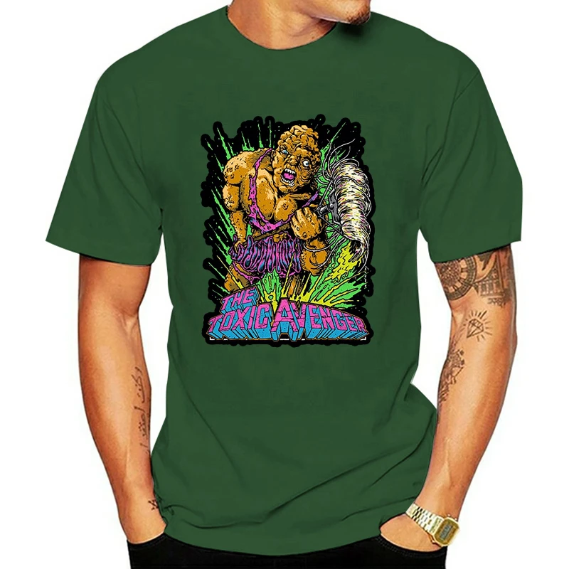 

The Toxic Avenger Movie Poster Men Tshirt Hip Hop Streetwear Tshirts Cool Logo T Shirt Black Of White T Shirts Mens Tops