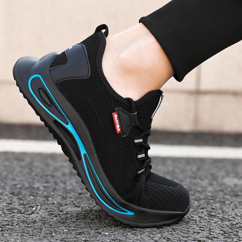 Кроссовки мужские с воздушной подушкой дышащие защита от проколов стальной