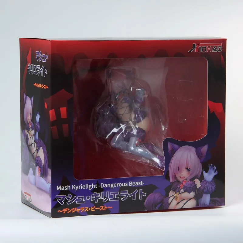 Hardware with box Новое поступление, качественная серия Fate/Grand Order Mash Kyrielight, опасная ПВХ фигурка, сексуальная, может сбросить фигуру, мягкая игрушка для тела - Цвет: Hardware with box