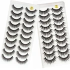 Мягкие ресницы для наращивания, 500 пар50 коробок, накладные ресницы из норки натуральные 3D накладные ресницы, набор для макияжа