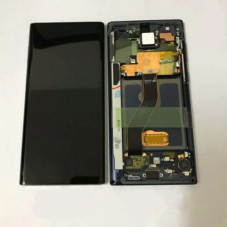 AMOLED для SAMSUNG Galaxy Note 10 N970F lcd с рамкой дисплей сенсорный экран для SAMSUNG Note 10 дисплей Note10 N970U N970N N9700