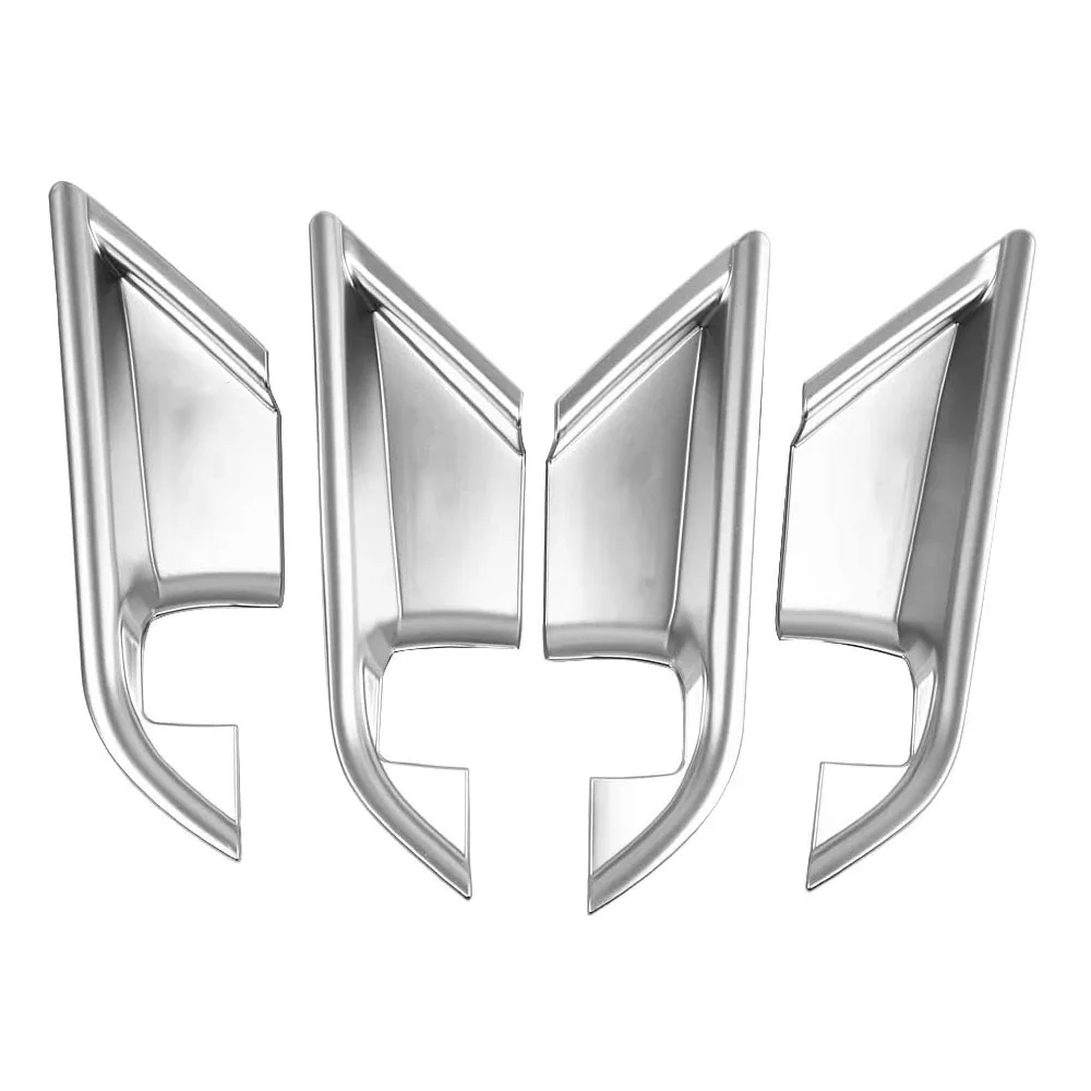 

ABS Silver Interior Door Handle Decoration Cover Door Handle Bowl Trim Sticker For Toyota Camry 2018 2019 2020 Car Accessories