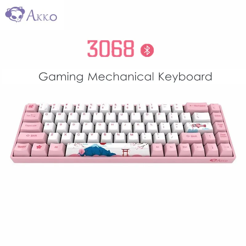 AKKO 3068 Bluetooth игровая механическая клавиатура 68 ключ Вишневый переключатель/AKKO Swich