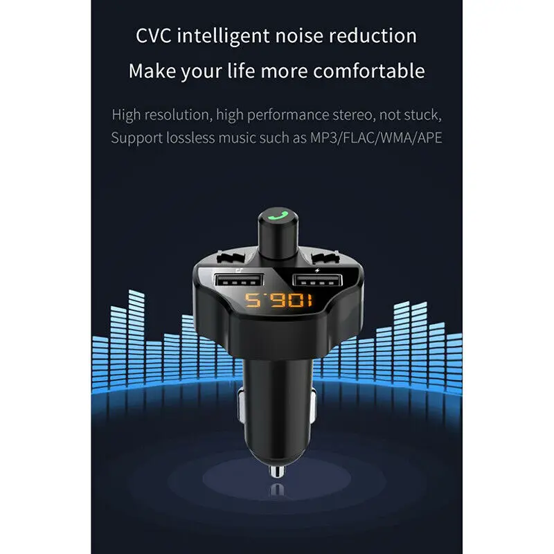 Совершенно новый CDIY автомобильный Bluetooth комплект fm-передатчик беспроводной