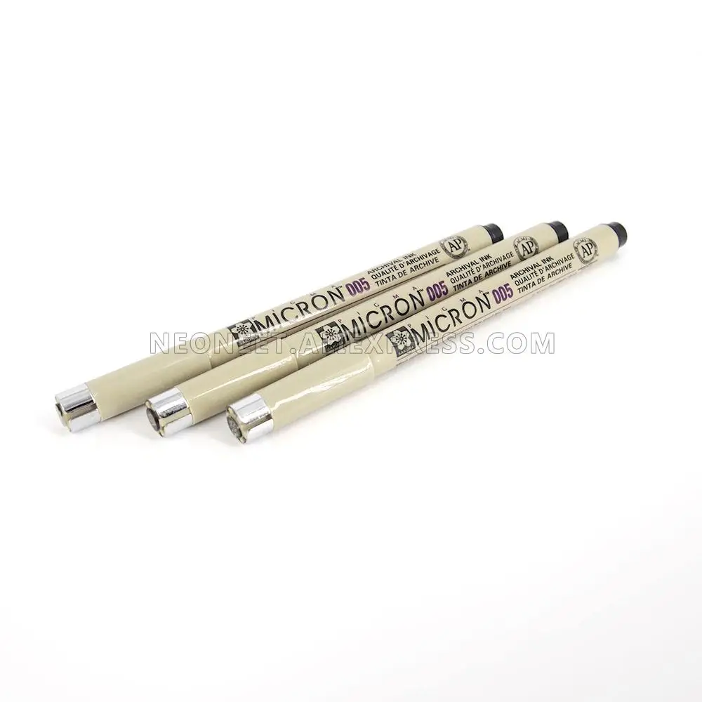 3X Sakura Pigma Micron 005 черные пигментные чернила 0 2 мм линия Gundam Fine Line Pen | Игрушки и хобби