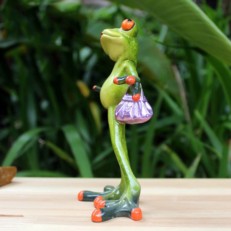 Украшение дома новый фигурка лягушки пикантные современные смолы домашняя