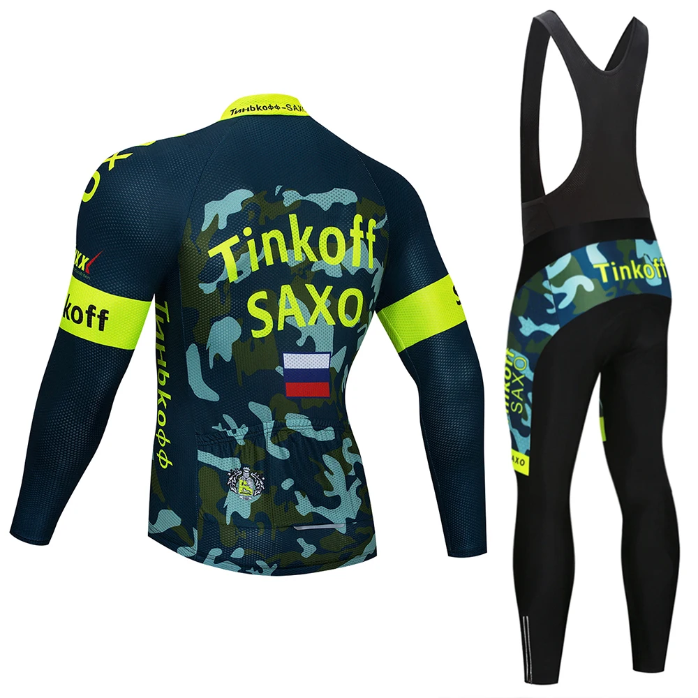 Комплект одежды для велоспорта Tinkoff длинный трикотажный костюм мужчин и женщин