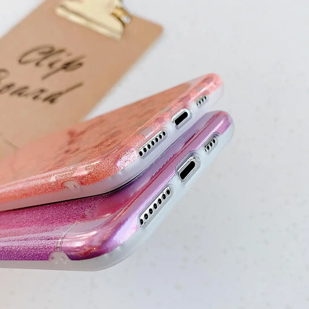 OTAO блестящий чехол для iPhone 11 Pro Max 2019 из мягкого ТПУ IMD Для X XR XS 8 7 6 6s Plus |