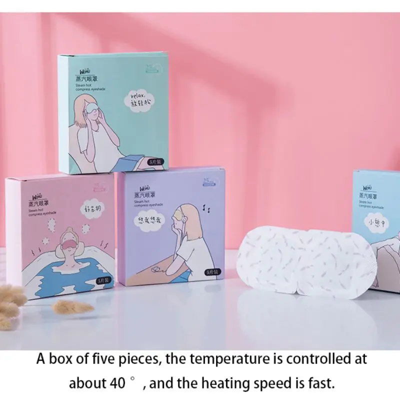 Паровая маска для глаз теплый генерирующий спа увлажняющий темный круг сумка