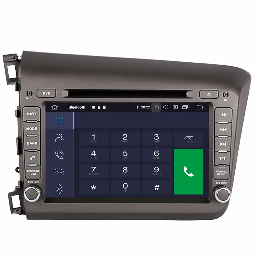 Android 10 DSP IPS экран для Honda CIVIC 2011 2012 2013 2014 2015 автомобильный dvd-плеер видео плеер