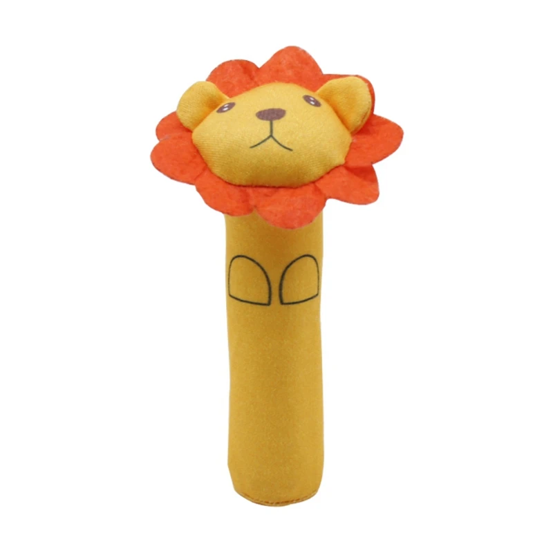 

Baby Rattle Mobiles Cute Baby Toys Different Cartoon Animal Plush Stick Hand Bell Rattle Soft Toddler Plush Toys for 0-12 Months