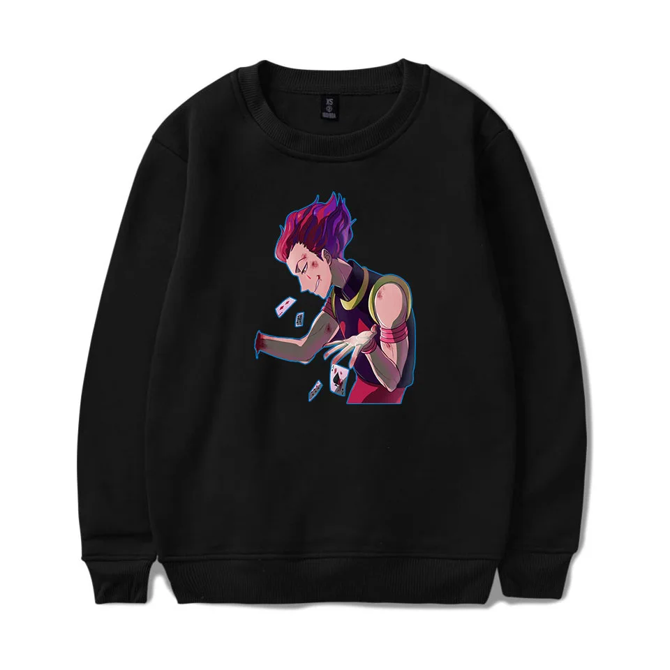 Толстовки Hisoka Толстовка японская аниме Hunter X с круглым воротником для мужчин и