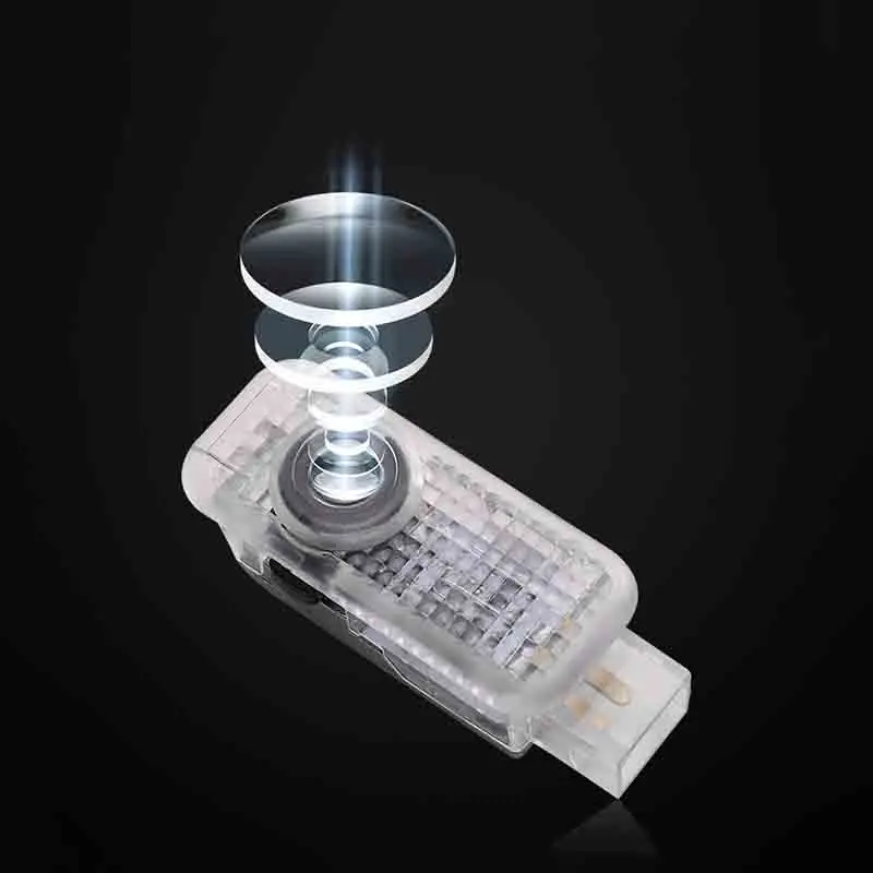 1 шт. Автомобильный светодиодный светильник с логотипом для Audi A3 A4 B8 B6 A5 B7 A6 C5 C6 Q7 Q5