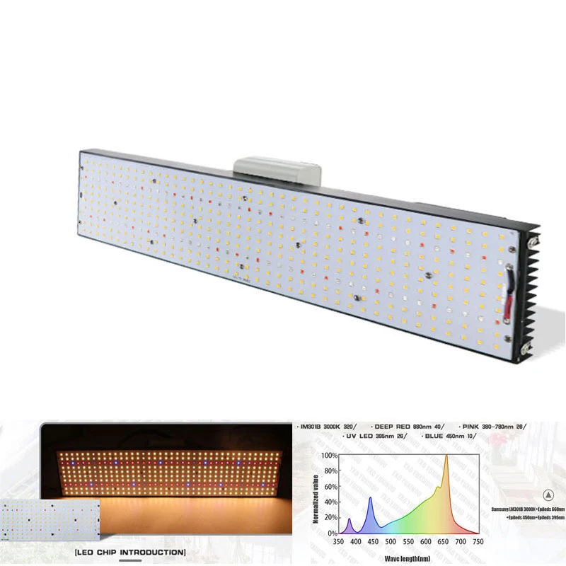 Светодиодный светильник LM301H 408 шт. чип полный спектр 240 Вт samsung 3500K 660 нм красный