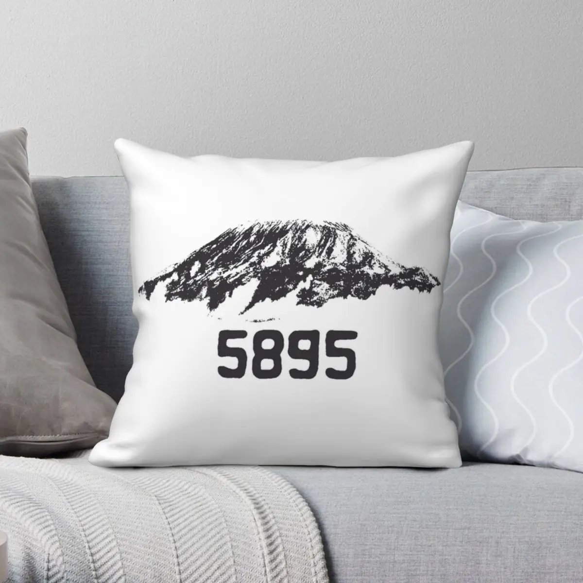 

Квадратная наволочка Kilimanjaro 5895 из полиэстера и льна, бархатная наволочка с узором на молнии для декора комнаты