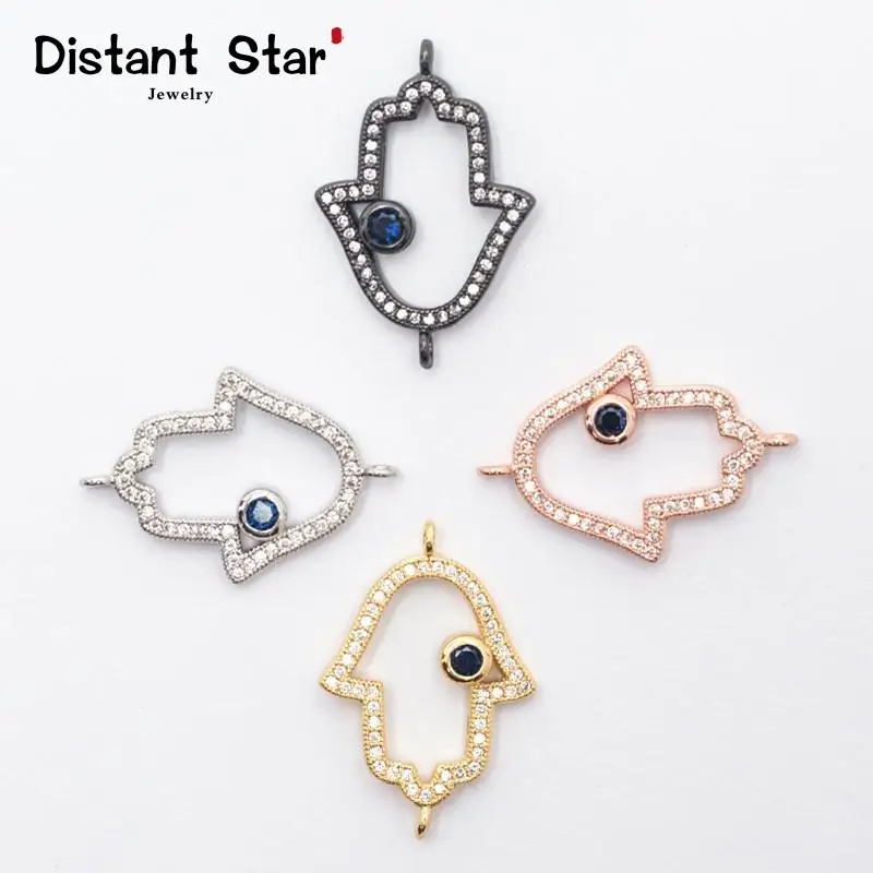 Коннектор из меди и фианита для изготовления ювелирных изделий своими руками