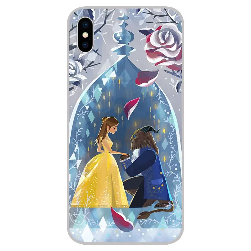 Красавица и Чудовище арт чехлы из мягкого силикона TPU Чехлы для iPhone 11 Pro XS Max X XR 8 7 6S
