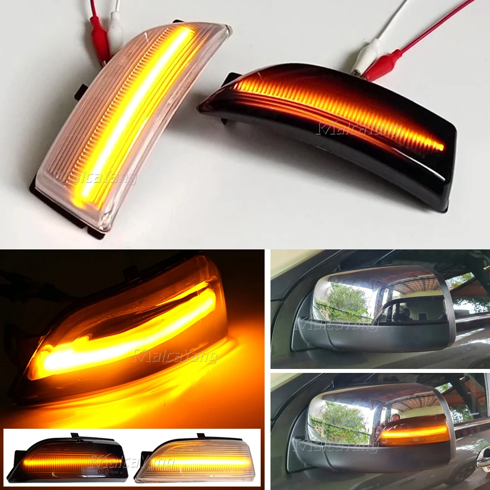 

For Ford Everest 2015-2019 Ranger T6 Raptor Wildtrak LED Dynamic Turn Signal Side Mirror Sequential Blinker Indicator Light