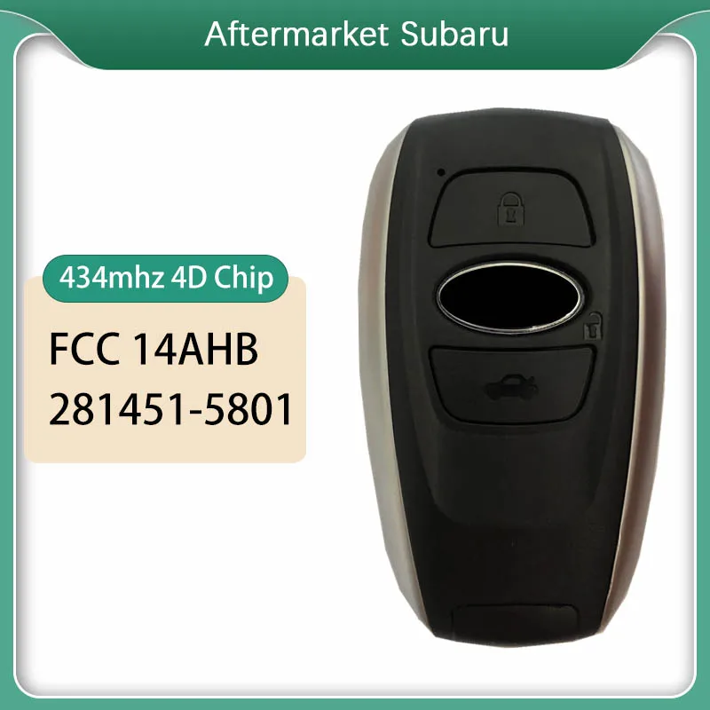 CN034009 Aftermarket Key For Subaru 2014 2015 BRZ Impreza-XV Forester 4D Chip 3 Button 434mhz HYQ14AHB 281451-5801
