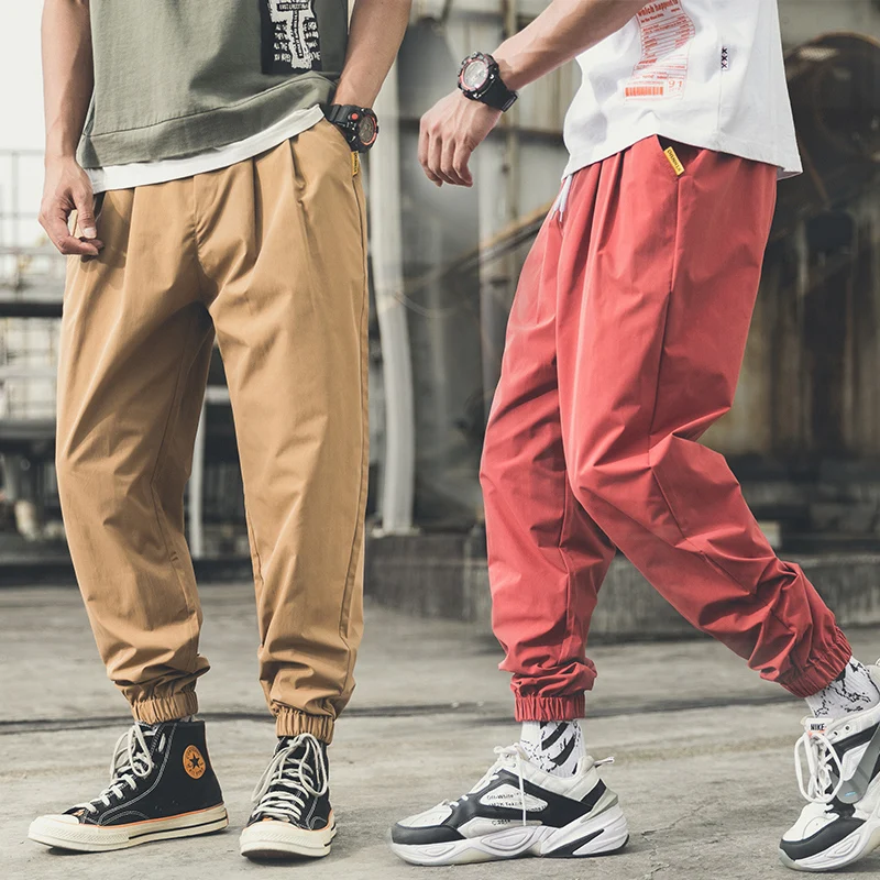 Осенние Комбинезоны мужские брюки в стиле хип-хоп шаровары тренировочные штаны