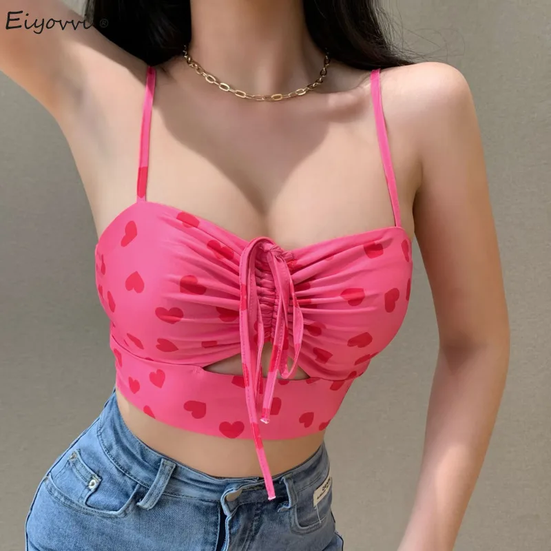 

2021 Camisole Womens Summer Sexy Bowknot Love Print Casual Off Shoulder Short Tank Shirt Beach Party Vest Tank Camisole Tops Ins