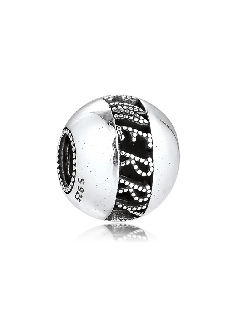 Зимние ажурные рождественские серебряные бусины для шармов браслетов женские