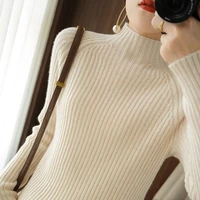turtleneck sweater women fashion 2021 new stretch tops women candy color knitted pullovers long sleeve bottoming knitted sweater
