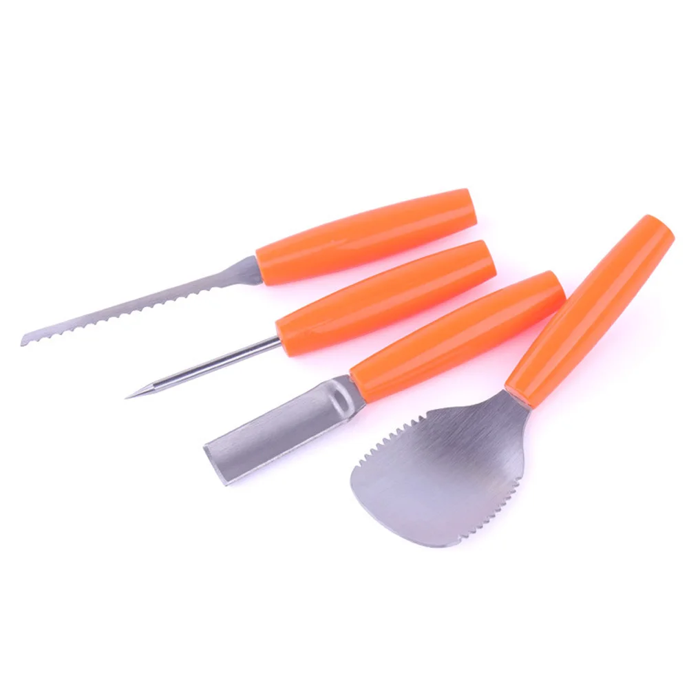 4 шт. инструменты для резьбы в виде тыквы на Хэллоуин набор резчиков DIY