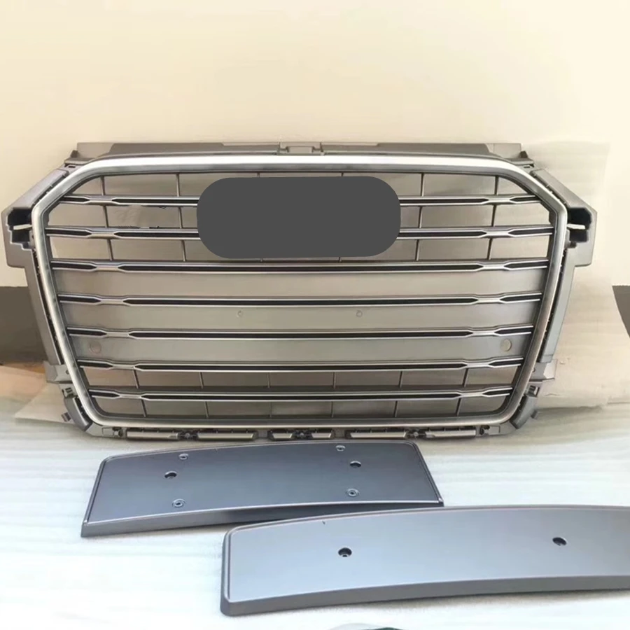 

Grey Car Front Bumper Grille Grill for Audi A1/S1 Grill 2015 2016 2017 2018 car accessories