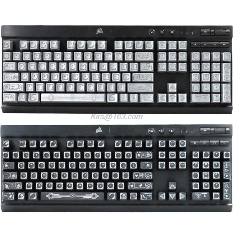 RGB 104 брелоки ANSI макет OEM АБС пластик с подсветкой для Corsair K70 K65 K95 механическая