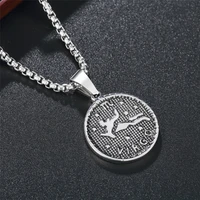 twelve constellation virgo round pendant necklace mens womens necklaces new fashion retro metal accessories party jewelry