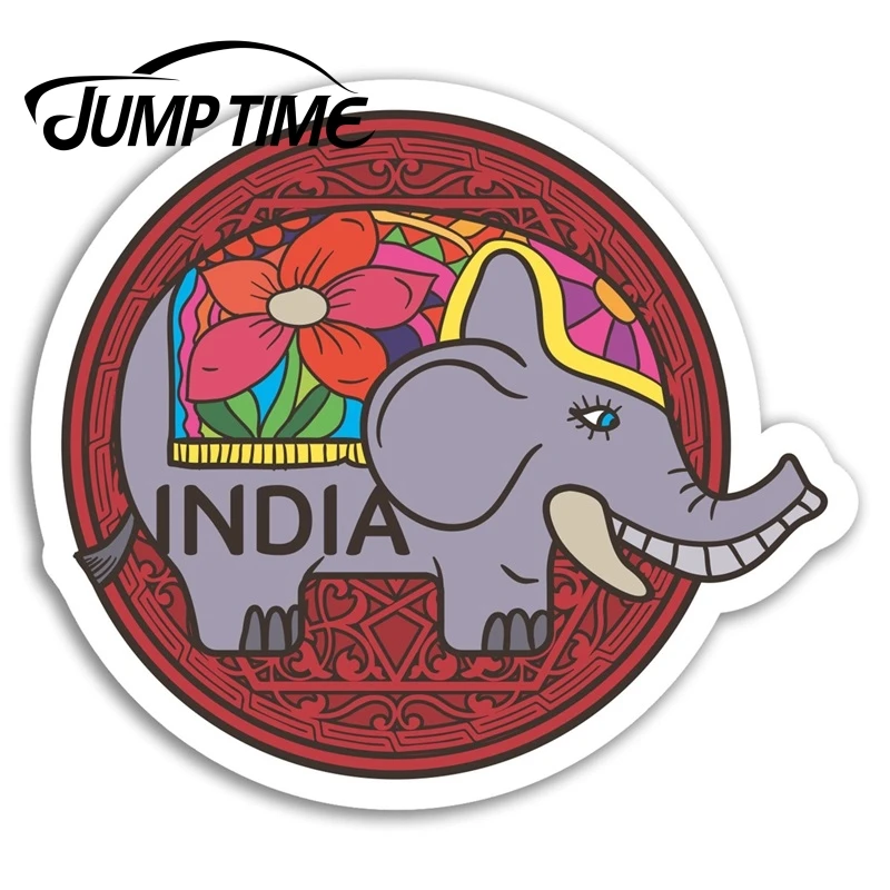 Виниловая наклейка со слоном в индийском стиле | Автомобили и мотоциклы