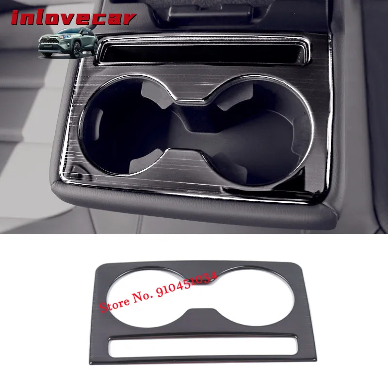 

For Mazda CX-5 CX5 Accessories 2017-2020 Car Rear Seat Drink Cup Holder Cover Trim Decoration Interior Mouldings Stainless Steel